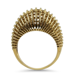 PAGE Estate Ring Estate 14K Yellow Gold Ribbed Dome Ring 7.5