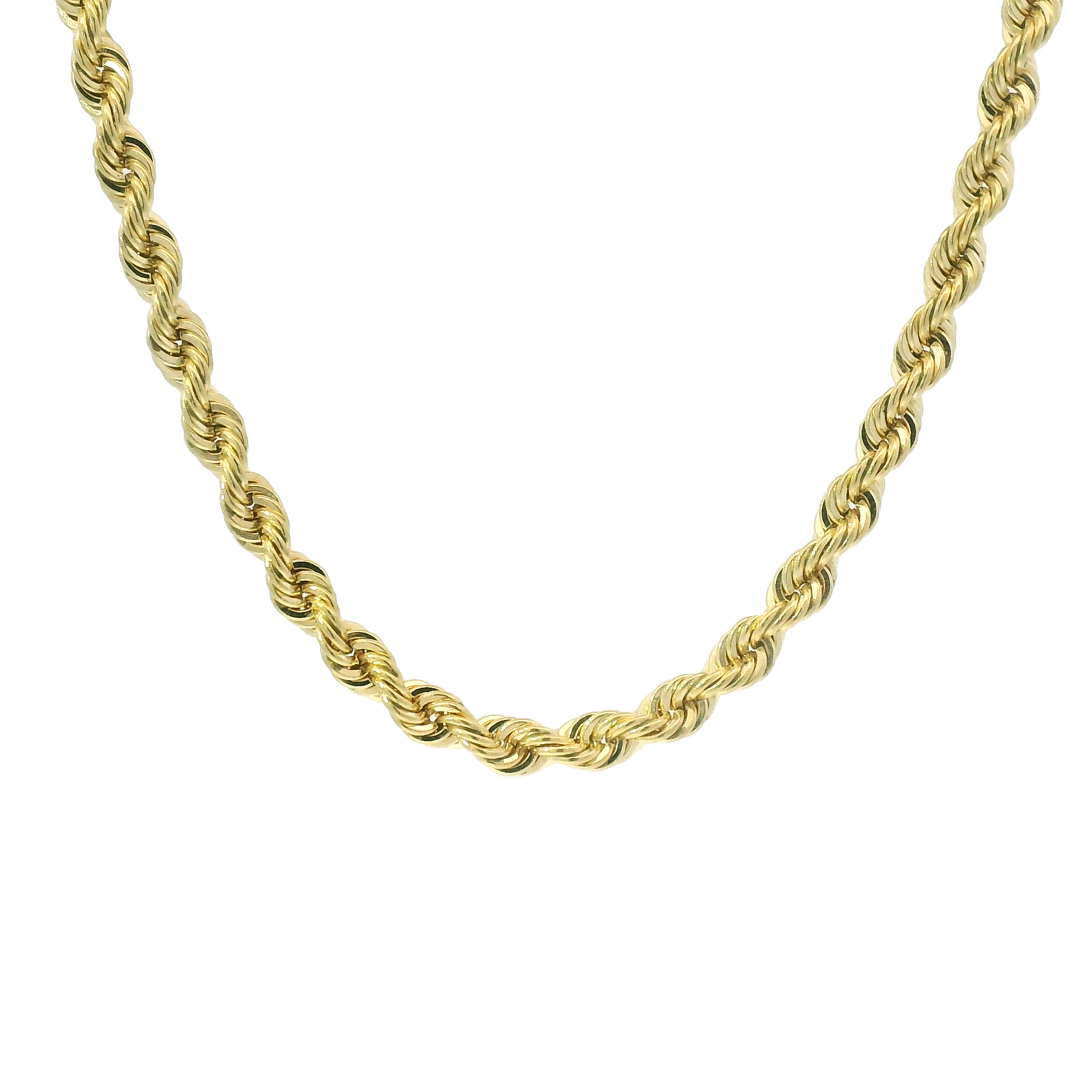 PAGE Estate Necklaces and Pendants Estate 14k Yellow Gold Rope Chain Necklace