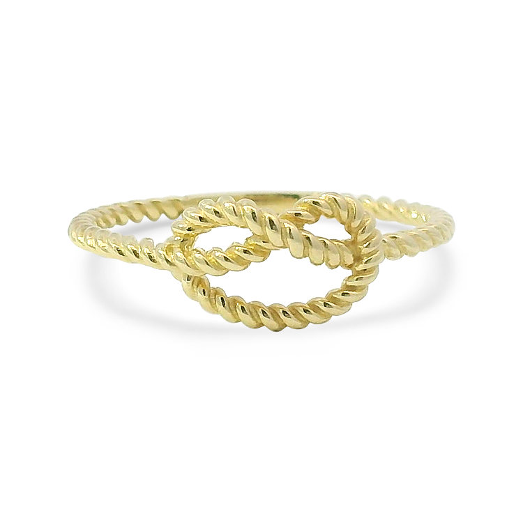 PAGE Estate Ring Estate 14k Yellow Gold Rope Knot Ring 7