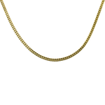 PAGE Estate Necklaces and Pendants Estate 14k Yellow Gold Square Wheat Link Chain Necklace