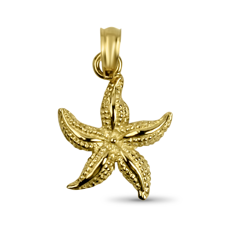 PAGE Estate Necklaces and Pendants Estate 14K Yellow Gold Star Fish Charm