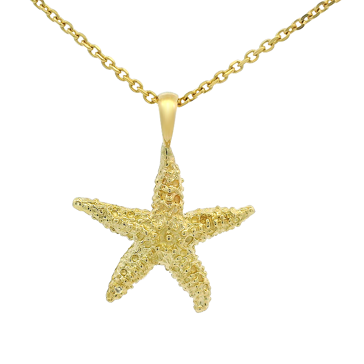 PAGE Estate Charm Estate 14k Yellow Gold Starfish Pendant
