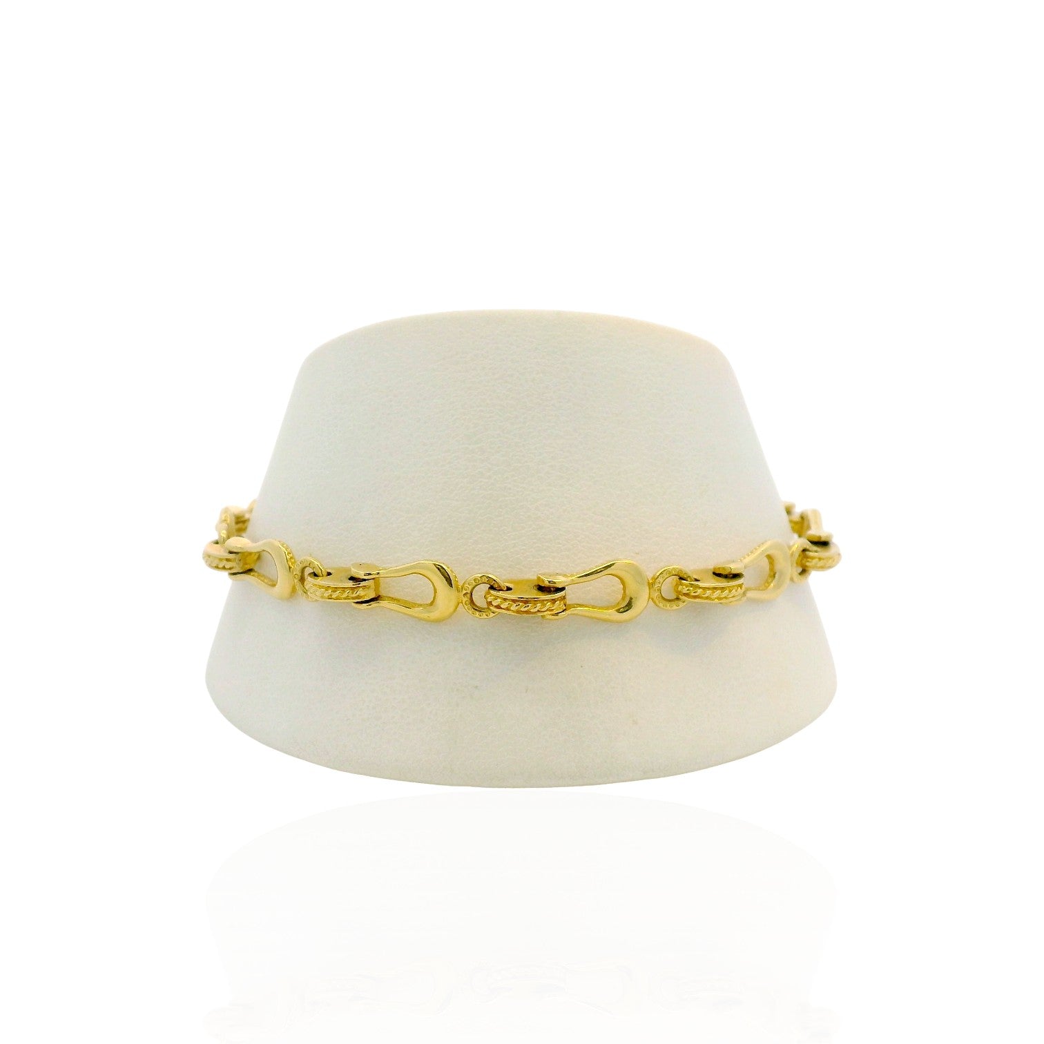 PAGE Estate Bracelet Estate 14K Yellow Gold Stirrup Link Bracelet