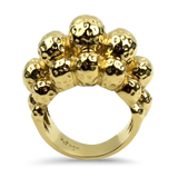 PAGE Estate Ring Estate 14K Yellow Gold Textured Dome Ring 5