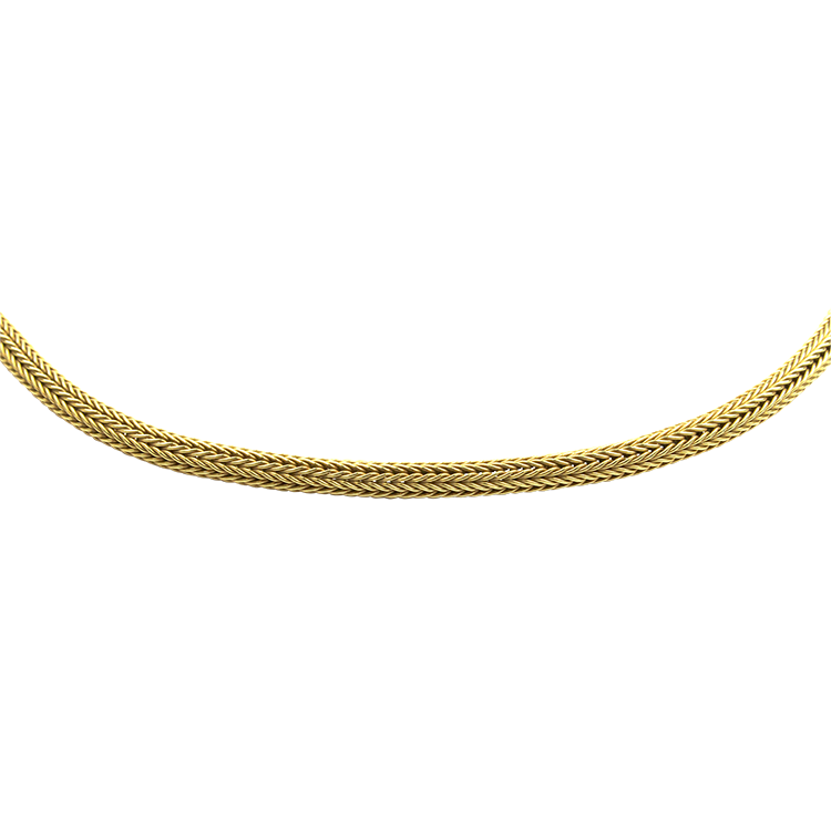 PAGE Estate Necklaces and Pendants Estate 14k Yellow Gold Thomas O'Donovan Designs Woven Chain