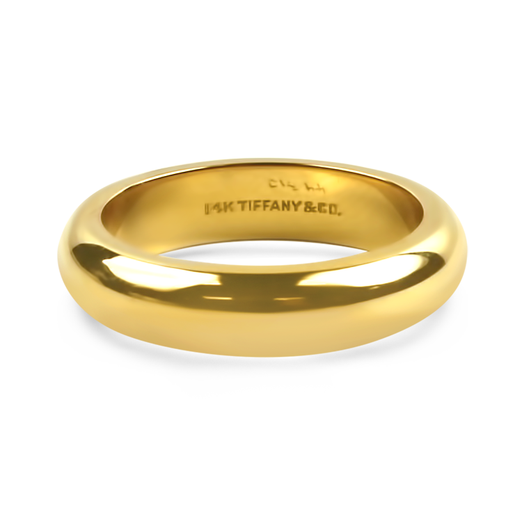 PAGE Estate Ring Estate 14K Yellow Gold Tiffany & Co. Band 8.5