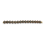 PAGE Estate Bracelet Estate 14k Yellow Gold Topaz & Garnet Floral Bracelet