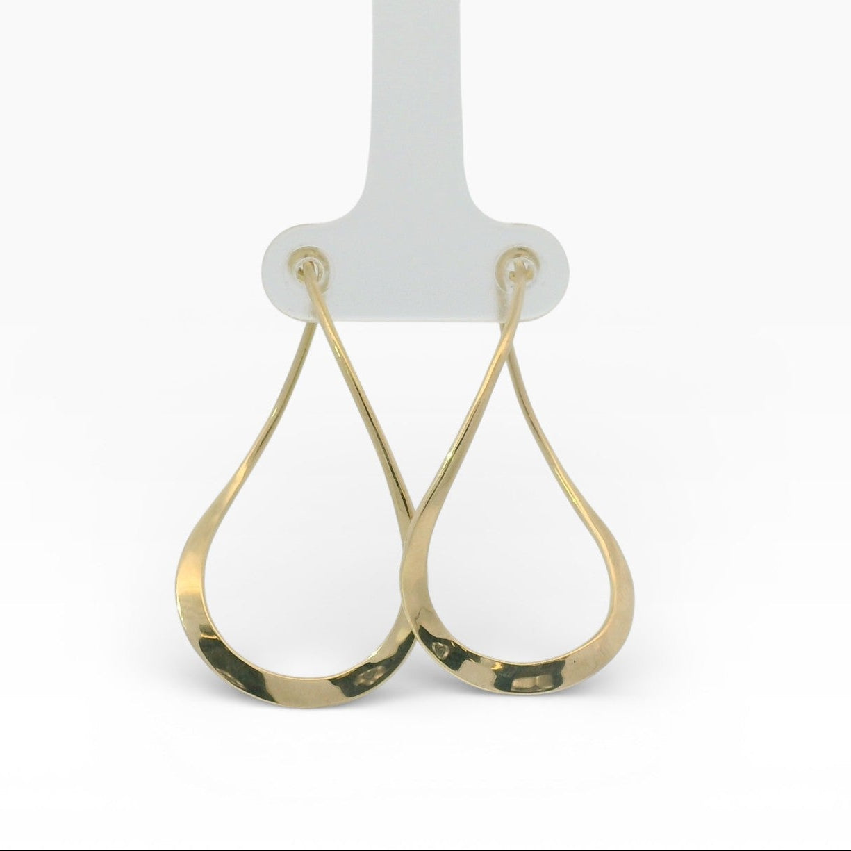 PAGE Estate Earrings Estate 14K Yellow Gold Twist Hoop Earrings