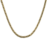 PAGE Estate Necklaces and Pendants Estate 14k Yellow Gold Twisted Link 18-Inch Necklace