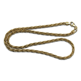 PAGE Estate Necklaces and Pendants Estate 14k Yellow Gold Twisted Link 18-Inch Necklace