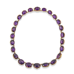 PAGE Estate Necklaces and Pendants Estate 14K Yellow Gold Victorian Amethyst Necklace