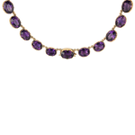 PAGE Estate Necklaces and Pendants Estate 14K Yellow Gold Victorian Amethyst Necklace