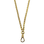 PAGE Estate Necklaces and Pendants Estate 14k Yellow Gold Vintage Convertible Pocket Watch Chain