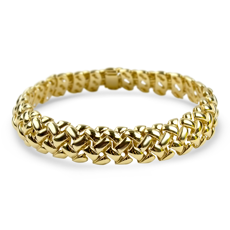 PAGE Estate Bracelet Estate 14K Yellow Gold Woven Bracelet