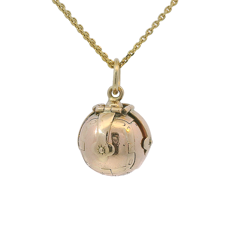 PAGE Estate Charm Estate 14K Yellow Masonic Ball Charm