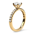 PAGE Estate Engagement Ring Estate 18k Rose Gold Custom Hearts On Fire Diamond Engagement Ring 4