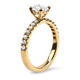 PAGE Estate Engagement Ring Estate 18k Rose Gold Custom Hearts On Fire Diamond Engagement Ring 4