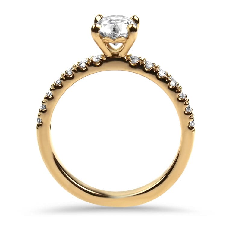 PAGE Estate Engagement Ring Estate 18k Rose Gold Custom Hearts On Fire Diamond Engagement Ring 4