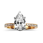 PAGE Estate Engagement Ring Estate 18k Rose Gold & Platinum Diamond Engagement Ring 6.75