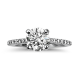 PAGE Estate Engagement Ring Estate 18k White Gold Hearts On Fire "Camilla" Engagement Ring 5