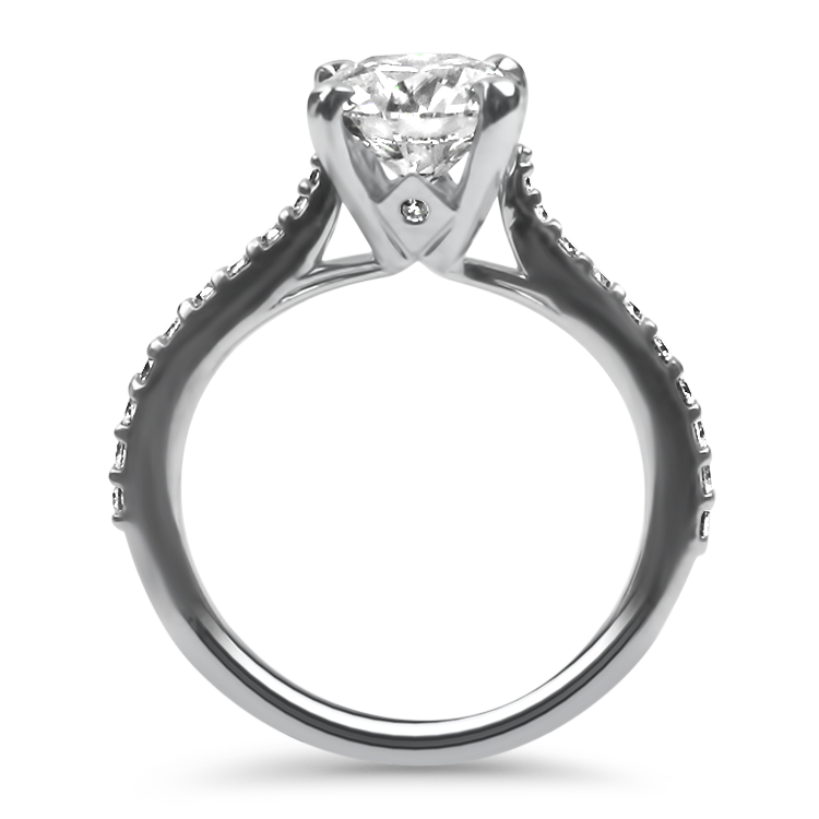PAGE Estate Engagement Ring Estate 18k White Gold Hearts On Fire "Camilla" Engagement Ring 5