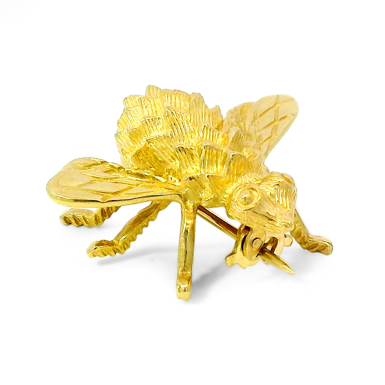 PAGE Estate Pins & Brooches Estate 18k Yellow Gold Bee Pin