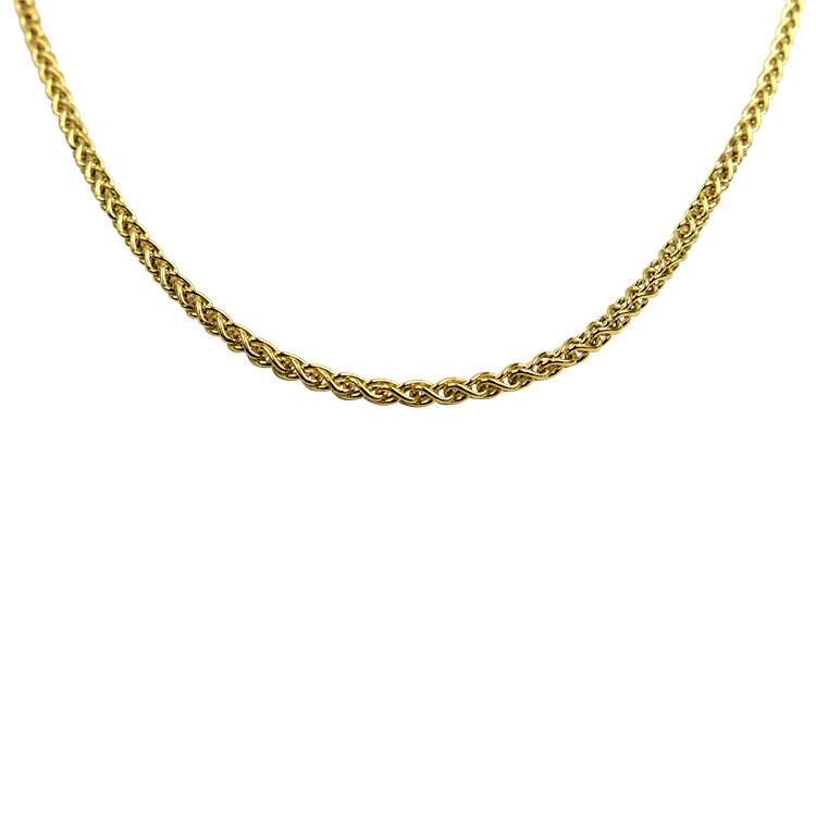 PAGE Estate Necklaces and Pendants Estate 18k Yellow Gold Braided Link Chain