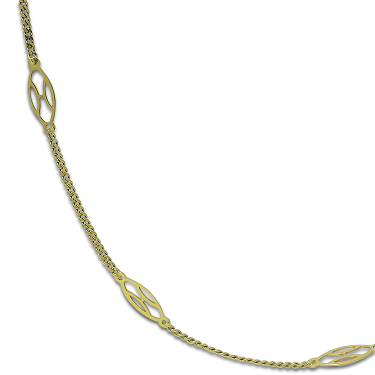 PAGE Estate Necklaces and Pendants Estate 18K Yellow Gold Cable & Filigree Link Necklace
