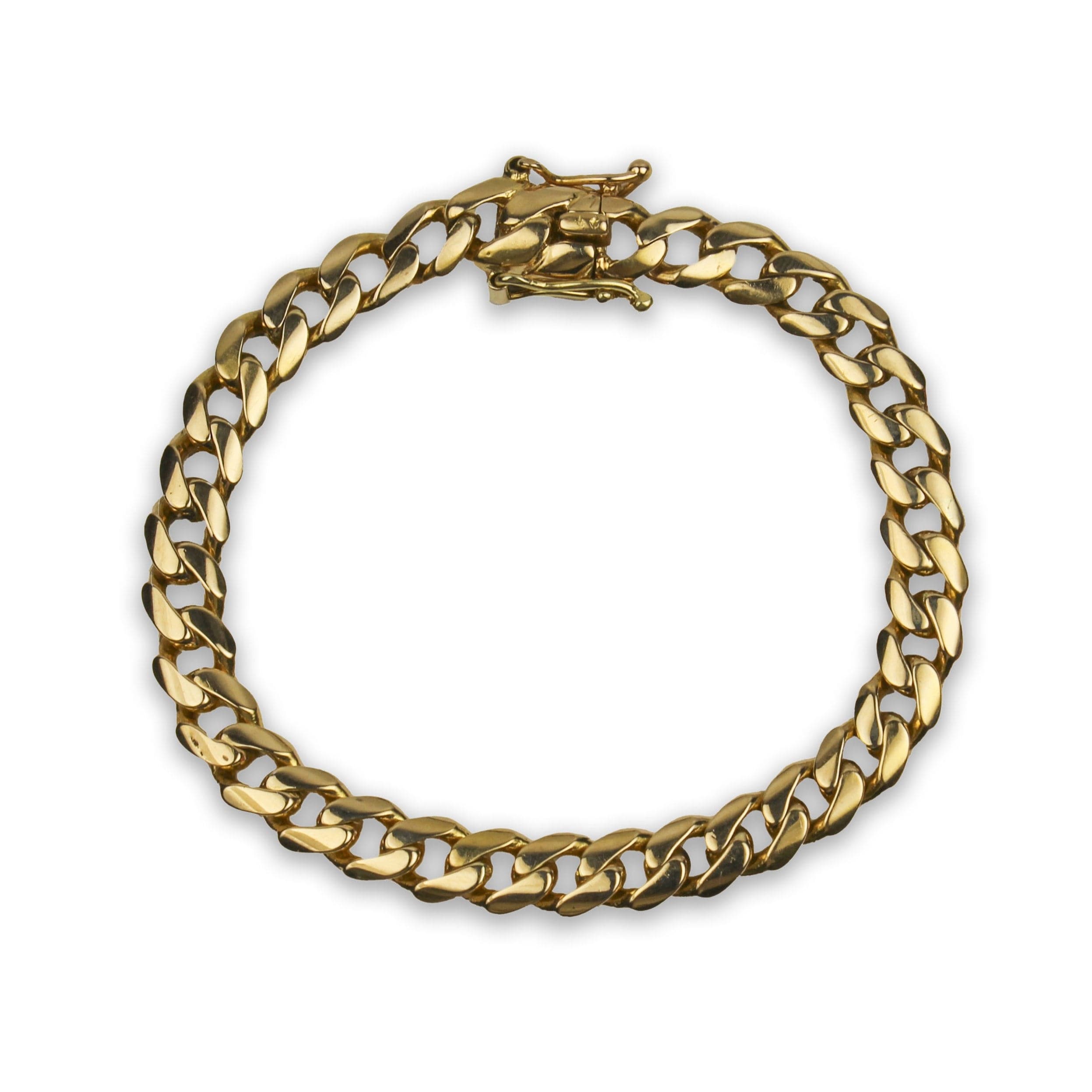 PAGE Estate Bracelet Estate 18K Yellow Gold Curb Link Bracelet