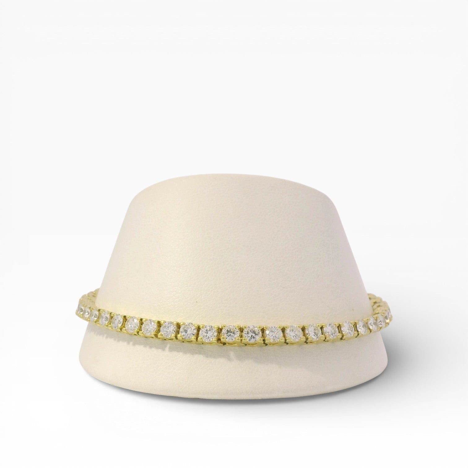 PAGE Estate Bracelet Estate 18K Yellow Gold Diamond Line Bracelet - 5.76ctw