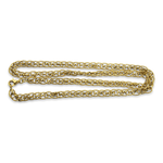 PAGE Estate Necklaces and Pendants Estate 18k Yellow Gold Fancy Oval Link Chain Necklace