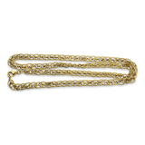 PAGE Estate Necklaces and Pendants Estate 18k Yellow Gold Fancy Oval Link Chain Necklace
