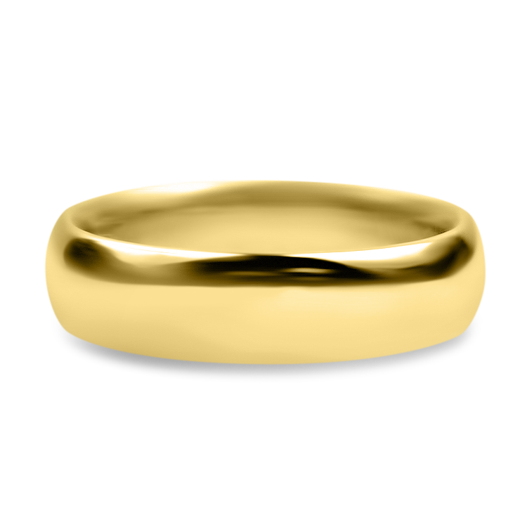 PAGE Estate Ring Estate 18K Yellow Gold Half Round Band 10