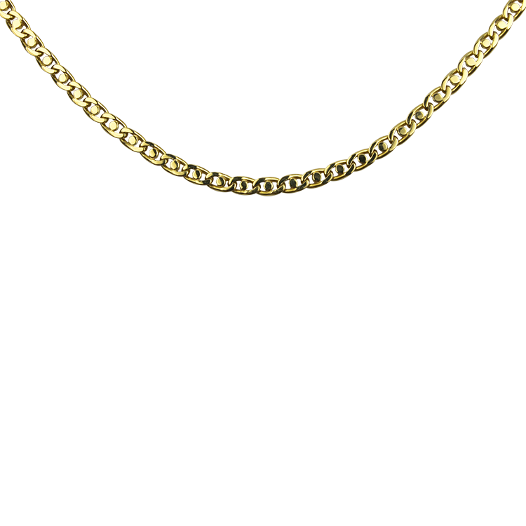 PAGE Estate Necklaces and Pendants Estate 18k Yellow Gold Marine Link 24" Chain