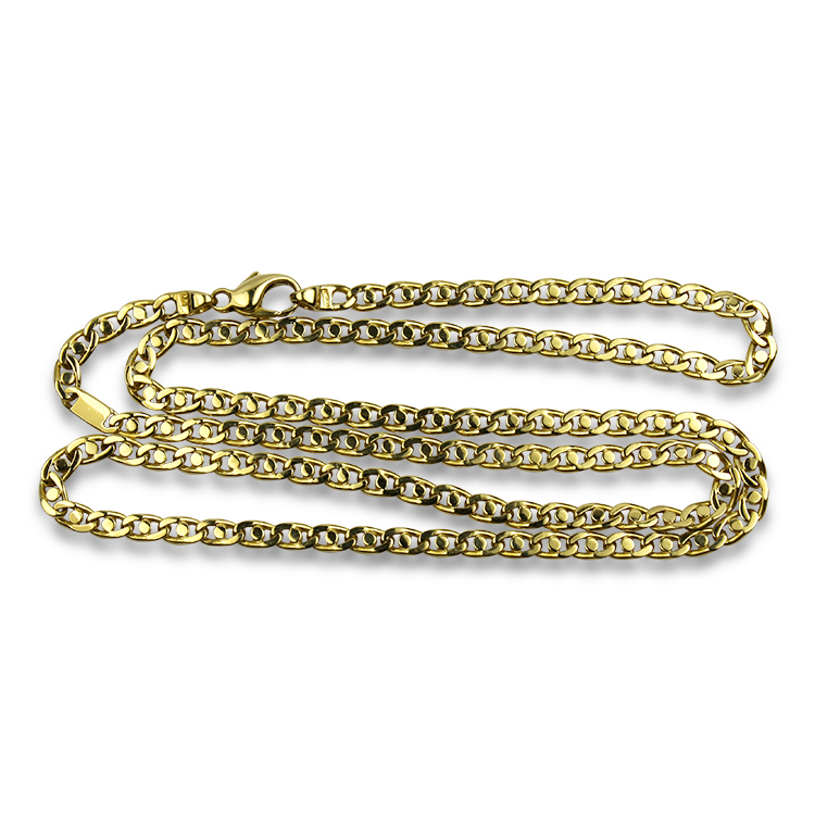PAGE Estate Necklaces and Pendants Estate 18k Yellow Gold Marine Link 24" Chain