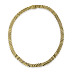 PAGE Estate Necklaces and Pendants Estate 18k Yellow Gold Panther Link Chain Necklace