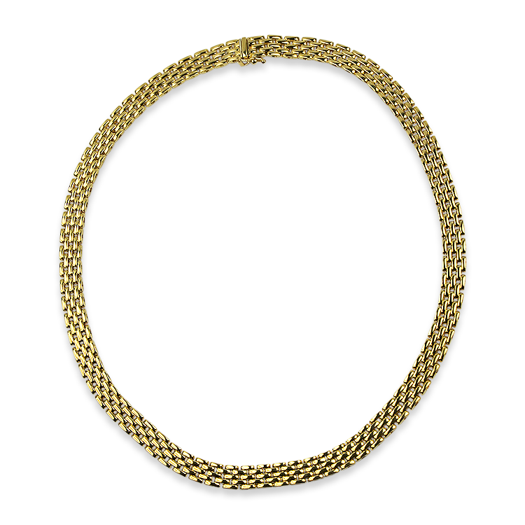 Estate 18k Yellow Gold Panther Link 16