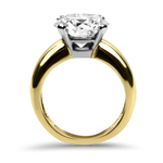 PAGE Estate Engagement Ring Estate 18k Yellow Gold & Platinum Diamond Engagement Ring 5.5