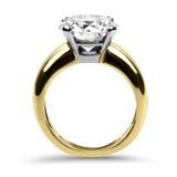 PAGE Estate Engagement Ring Estate 18k Yellow Gold & Platinum Diamond Engagement Ring 5.5