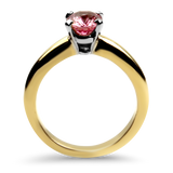 PAGE Estate Ring Estate 18K Yellow Gold & Platinum Pink Sapphire Ring 5