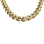 PAGE Estate Necklaces and Pendants Estate 18k Yellow Gold Puffy Curb Link 18" Chain Necklace
