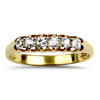 PAGE Estate Wedding Band Estate 18k Yellow Gold Six Cushion Shape Old Mine Cut Diamond Band