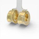 PAGE Estate Earrings Estate 18K Yellow Gold Tapered Hoop Earring