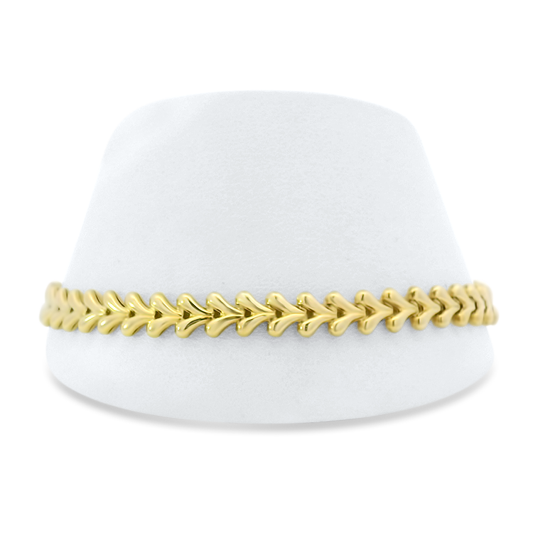 PAGE Estate Bracelet Estate 18k Yellow Gold V-Link Bracelet