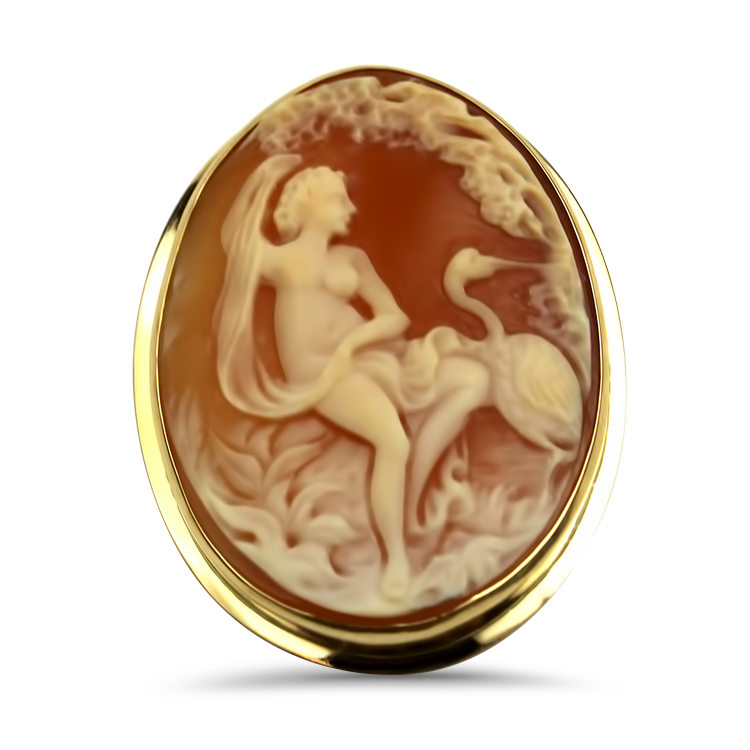 PAGE Estate Pins & Brooches Estate 18K Yellow Gold Victorian Cameo Pendant/Brooch