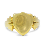 PAGE Estate Ring Estate 18K Yellow Gold Victorian Shield Signet Ring 9.5