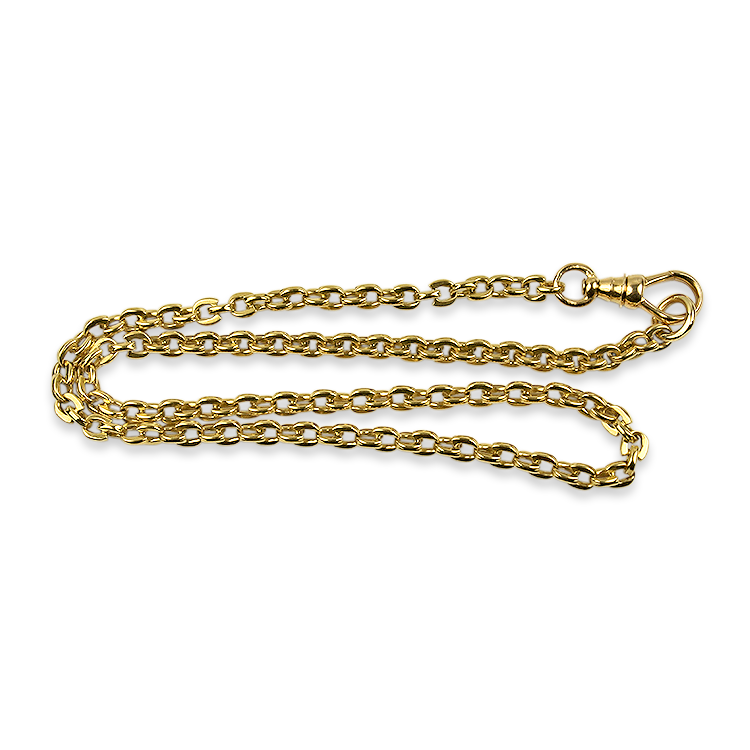 PAGE Estate Necklaces and Pendants Estate 18k Yellow Gold Watch Chain