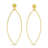 PAGE Estate Earrings Estate 22k Yellow Gold Gurhan Navette Drop Dangle Earrings