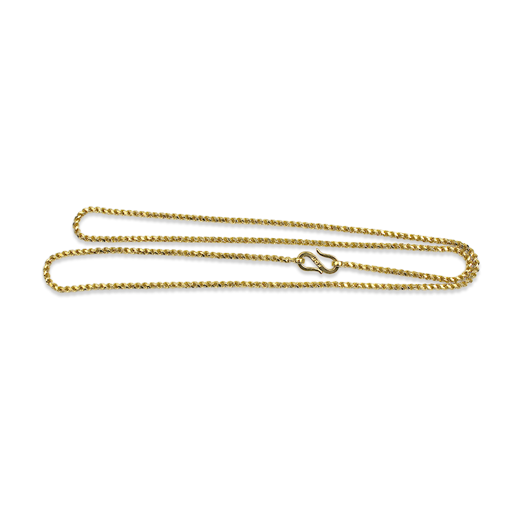 PAGE Estate Necklaces and Pendants Estate 22K Yellow Gold Rope Chain Necklace