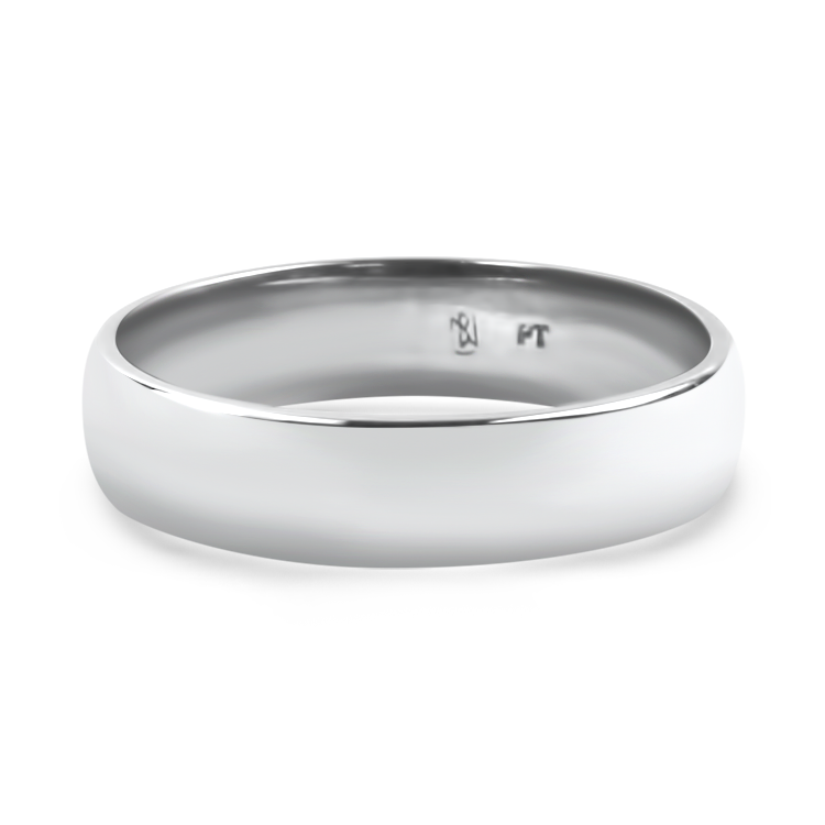 PAGE Estate Wedding Band Estate 5mm Half Round Wedding Band 8.5